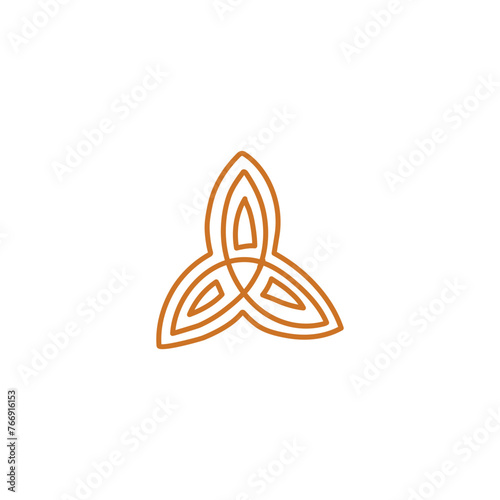 Vector flat icon of witchcraft for tattoos and decoration.