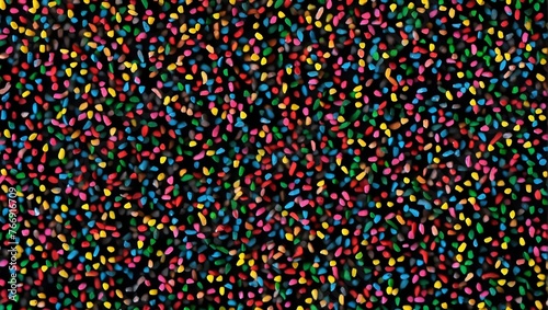 Black colored wallpaper with sprinkles Generative AI