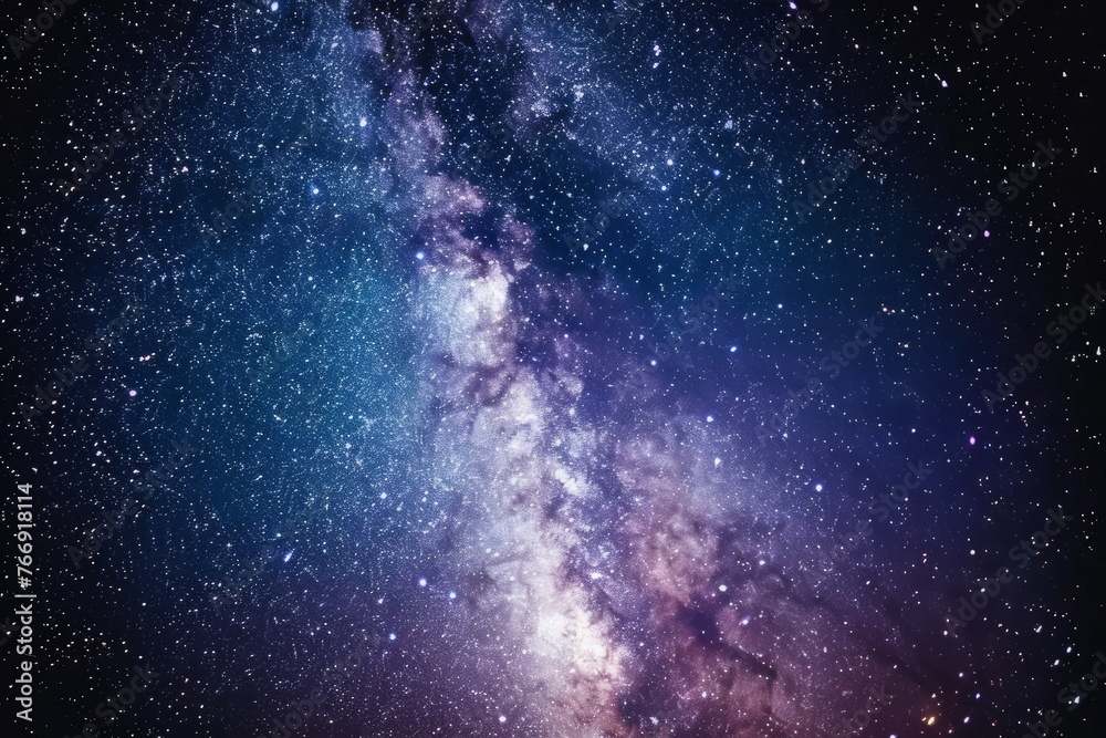 Night sky featuring a multitude of stars and the Milky Way galaxy