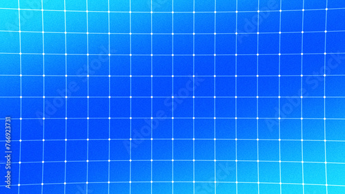 Abstract grid blue background with grain texture.