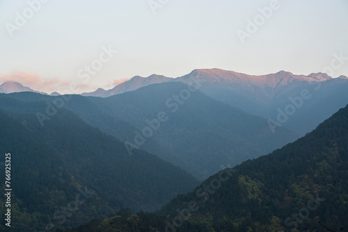 Lishan Mountains in Taichung of Taiwan photo