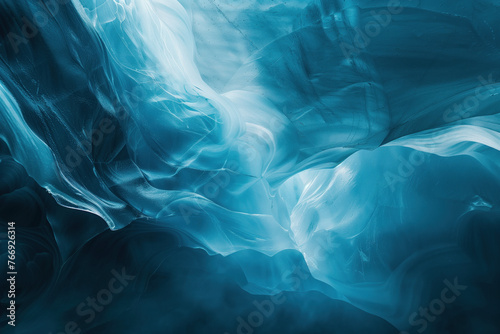 Closeup ice surface texture. Background image. Created with Generative AI technology.