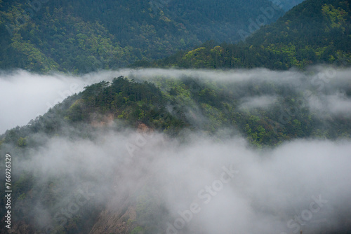 Lishan Mountains in Taichung of Taiwan