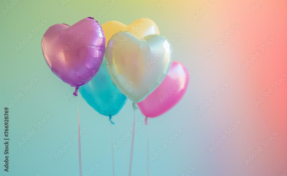 Heartfelt Elevation: Balloons in Rainbow Hue Heartfelt Elevation: Balloons in Rainbow Hue