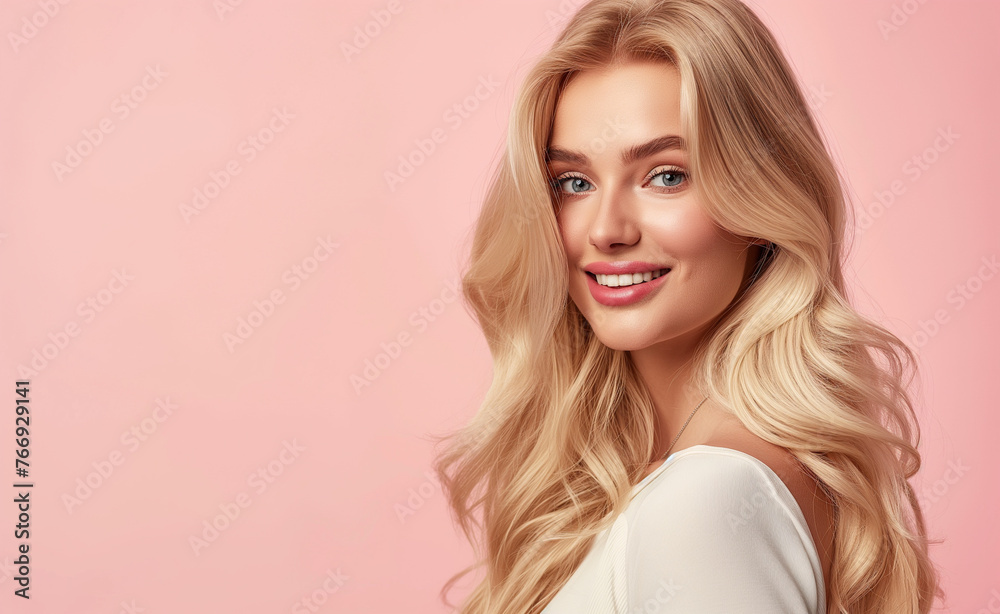 Gleaming Locks: Blonde Hair Beauty Banner Gleaming Locks: Blonde Hair Beauty Banner