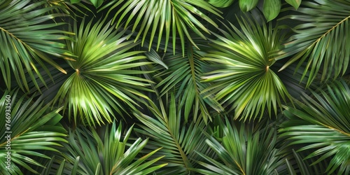 Lush Green Leaf Texture Closeup © Аrtranq