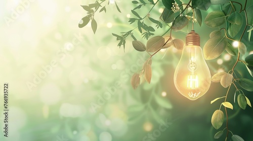 light bulb Shows the wisdom of success. Background images, colorful, diverse, creative.