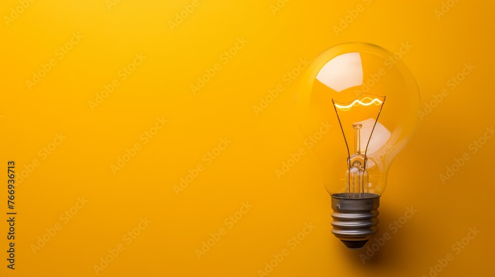 light bulb Shows the wisdom of success. Background images, colorful, diverse, creative.