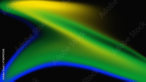 Blue, yellow and green Grainy noise texture gradient background