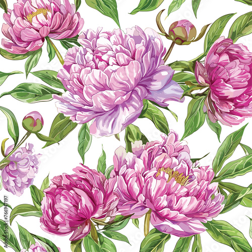 Peony Vector Floral Fusion Captivating Flower Illustrations