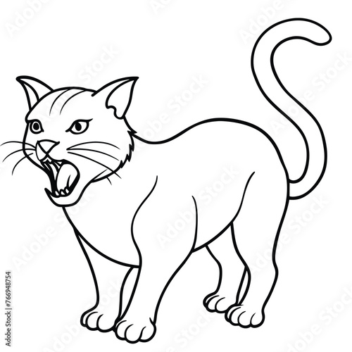 CAT LINE ART ESIGN GRAPHIC RESOURCE