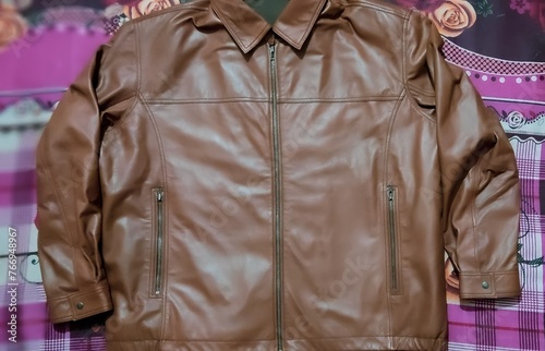 Leather Jacket For Men Color Brown © sharjeel