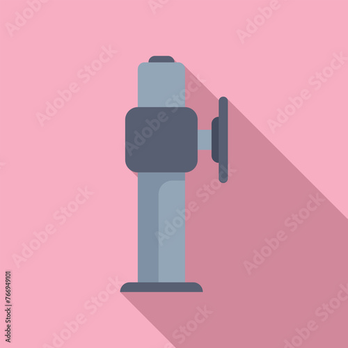 Xray image tower icon flat vector. Medical department. Respiratory diagnosis