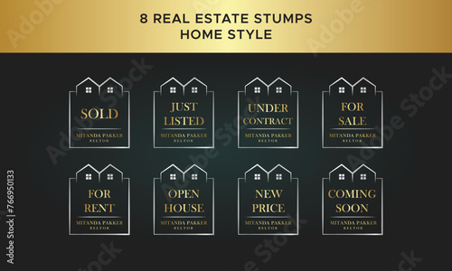 Real Estate Watermarks, Real Estate Badges, Realtor Logo, Sold Watermark, Just Listed Realtor Watermark, Open House Watermark, Real estate stump desig