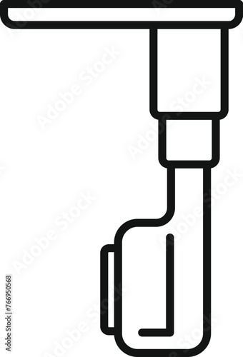 Room examination icon outline vector. Fluorography device. Treatment medical care
