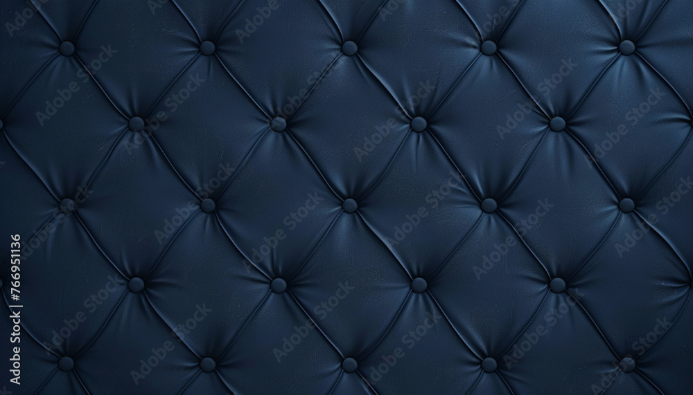 Fototapeta premium close-up navy blue leather sofa pattern