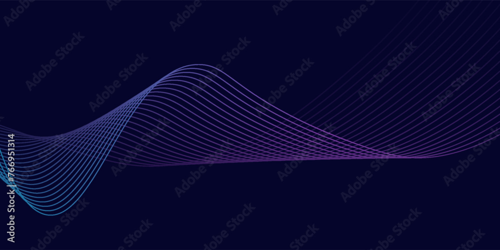 Dark abstract background with glowing wave. Shiny moving lines design element. Elegant dynamic wavy lines. Modern futuristic technology concept. Vector illustration modern Dark abstract background with glowing wave. Shiny moving lines design element. Elegant dynamic wavy lines. Modern futuristic technology concept. Vector illustration modern