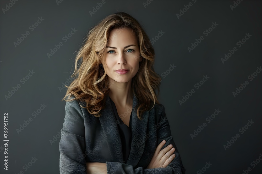 Powerful and Professional: Portrait of a Stylish Female CEO in Her s or s. Concept Fashion-forward Corporate Portraits, Boss Lady Photoshoot, Career Woman Portraits, Stylish CEO Headshots