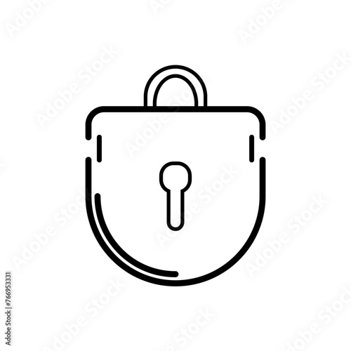 key icon with modern style and line art style
