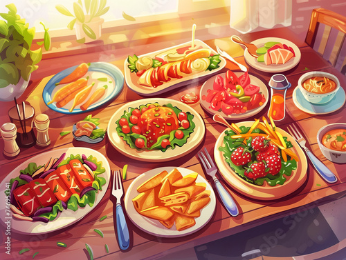 Delicious Food illustration