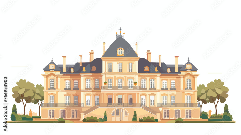 Rendering of grand Mansion Flat vector 