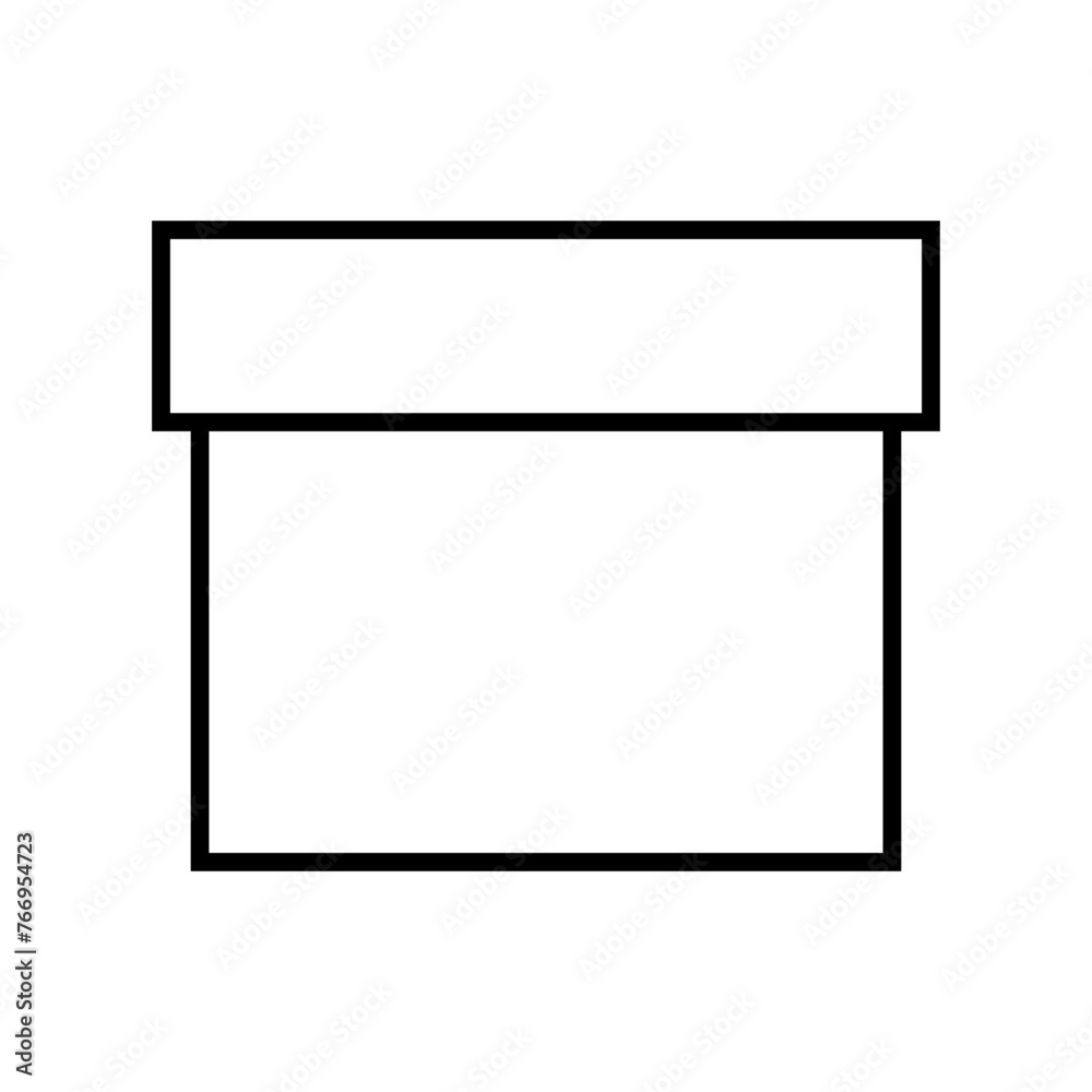 Obraz premium Box icon vector. Package illustration sign. Carton symbol or logo.