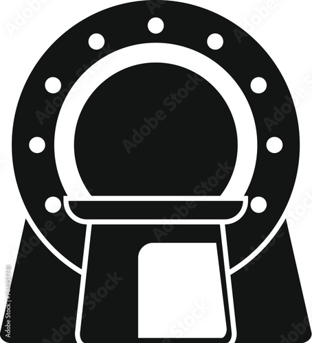 Patient examination icon simple vector. Doctor clinic therapy. Cerebral medicine