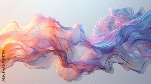 A light background with air flowing over it. Light effect of pure and fresh air. Modern illustration.