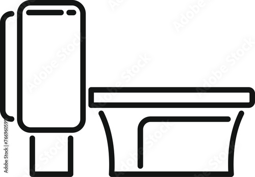 Ct medical scan icon outline vector. Medical radiology. Exam mri scanner
