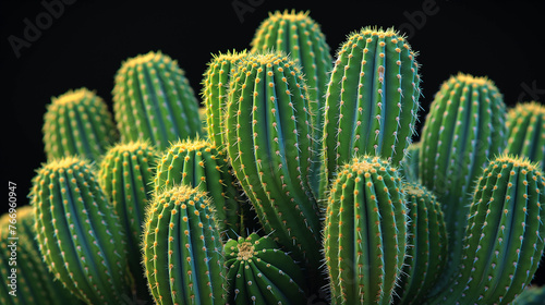 Cacti in the desert.