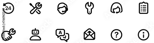 Set of Customer Support icons