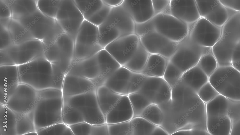 4K animated background imitating the effect of caustics from water at the bottom of the sea.