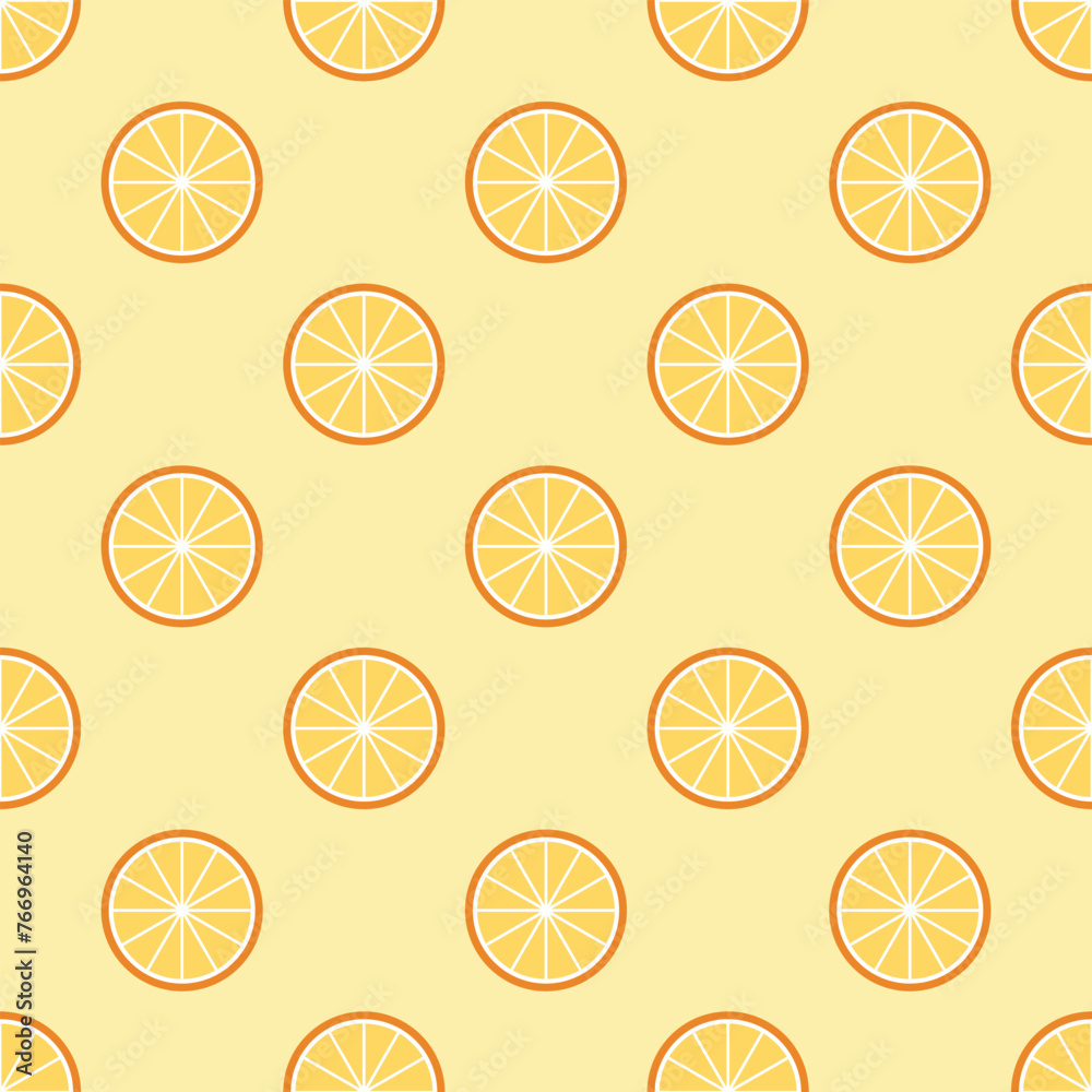Orange seamless pattern background illustration