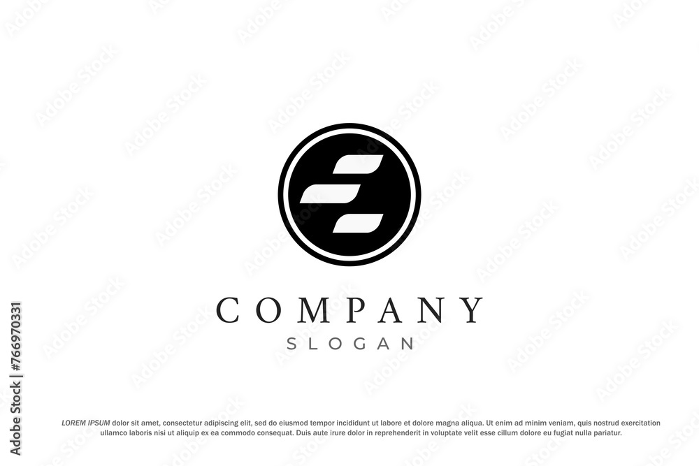 abstract eagle in circle minimal logo abstract eagle in circle minimal logo