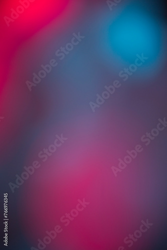 Defocused Abstract background with defocused color light bokeh and bright. Color neon pink blue purple gradient