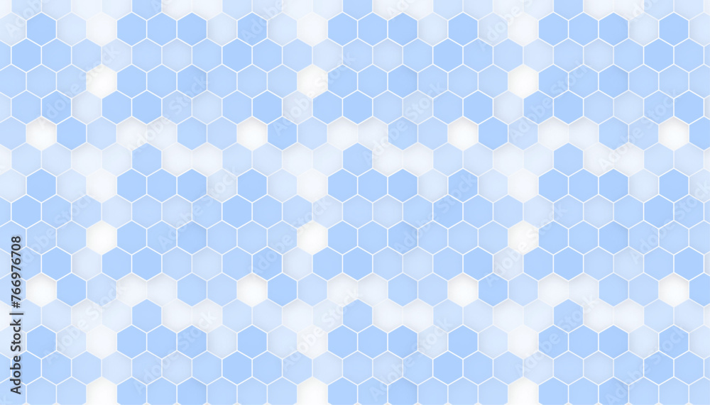 Hexagon structure on the white background. Simple geometric background with hexagonal cell texture, honeycomb grid seamless pattern, vector illustration Hexagon structure on the white background. Simple geometric background with hexagonal cell texture, honeycomb grid seamless pattern, vector illustration