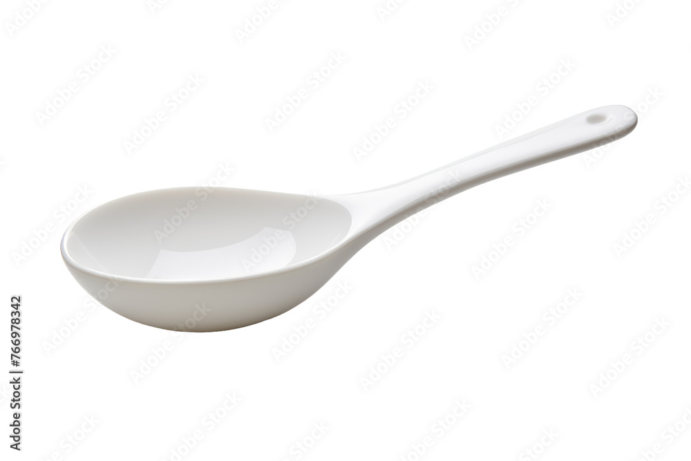 White Spoon on White Background. On a Clear PNG or White Background. White Spoon on White Background. On a Clear PNG or White Background.