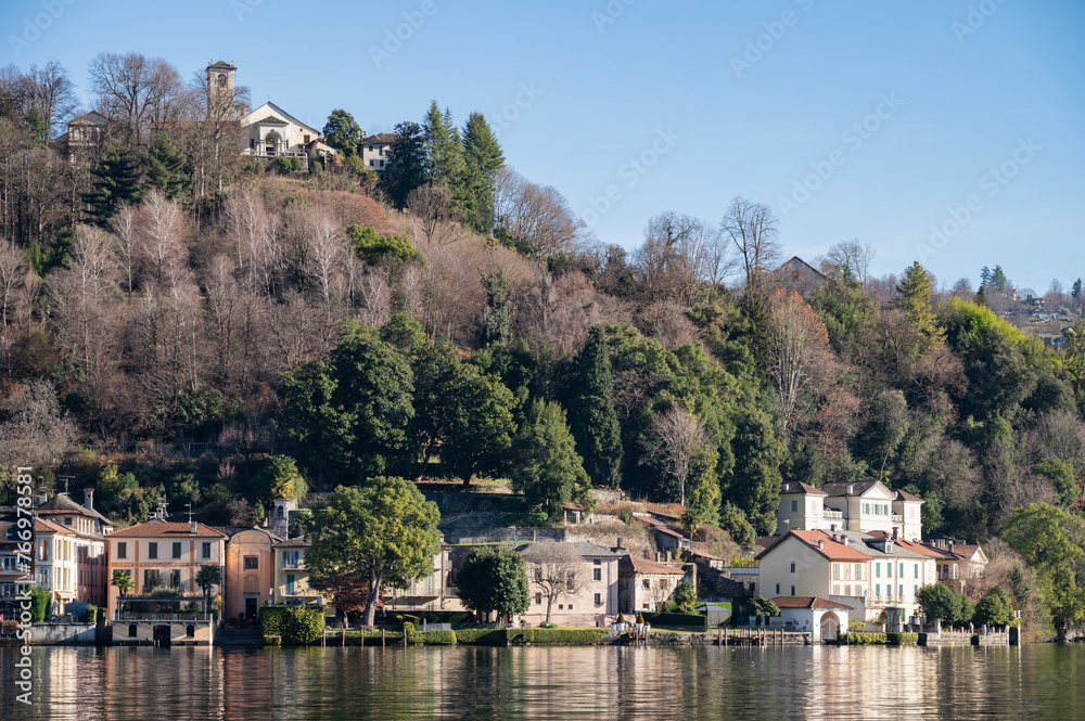 Obraz premium Orta San Giulio, Lago d'Orta, Piemonte