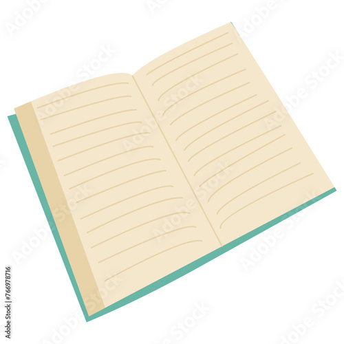 Hands holding open book reading vector