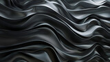 abstract background with black 3d waves