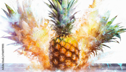 Explosion d'ananas