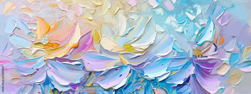 a painting of a bunch of flowers on a white background a painting of a bunch of flowers on a white background