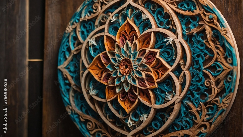 Sacred Serenity: The Enchantment of the Carved Flower of Life