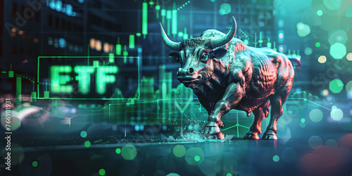 ETF Bull Market Rally - neon green banner