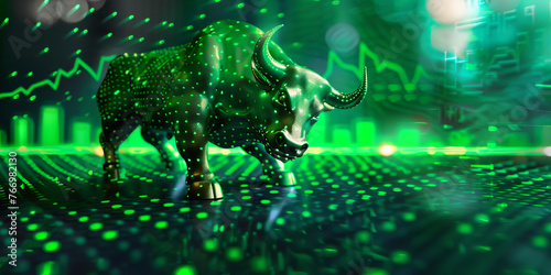 Bull Market Rally - neon green banner