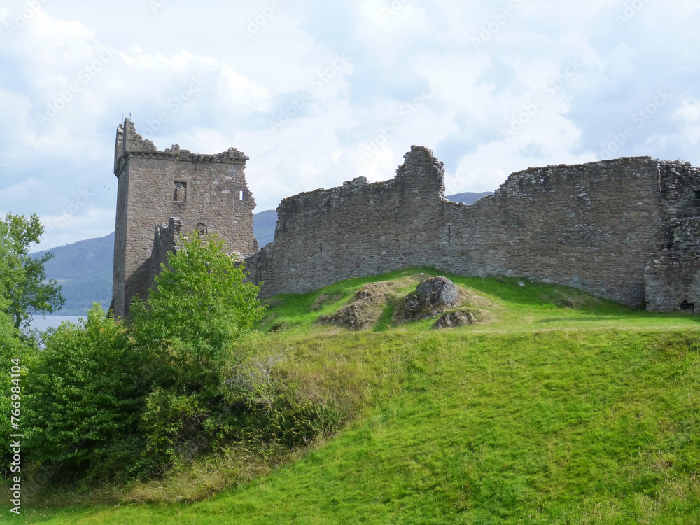 Urquhart Castle ruins in Urquhart