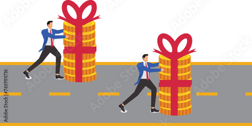 Money Gifts, Bribes, Employee Benefits, Perks, Bonuses, Salaries, Incentives for Employees, Businessmen Push Huge Money Gifts