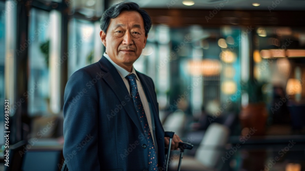 Naklejka premium Businessman on a business trip