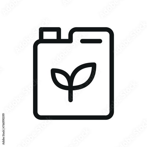 liquid fertilizer can isolated icon, organic fertilizers canister vector symbol with editable stroke