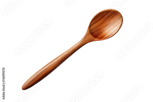 Wooden Spoon on White Background. On a Clear PNG or White Background.